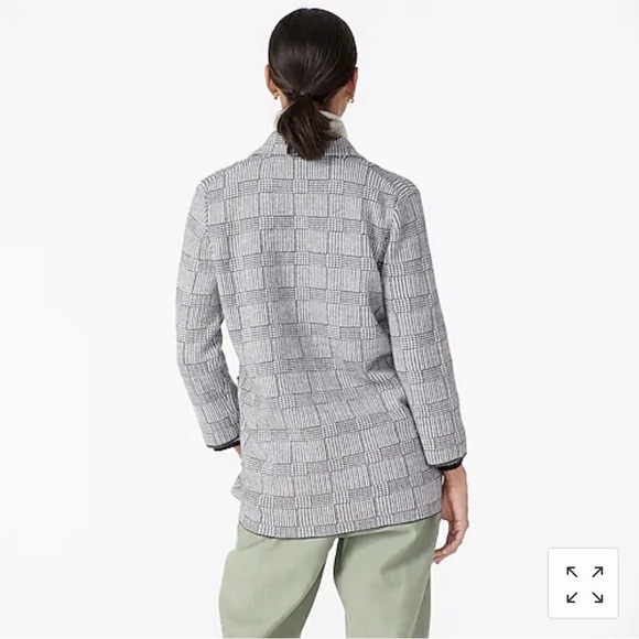 J.Crew Sophie Sweater Blazer in Glen Plaid Size XXS - Picture 8 of 14